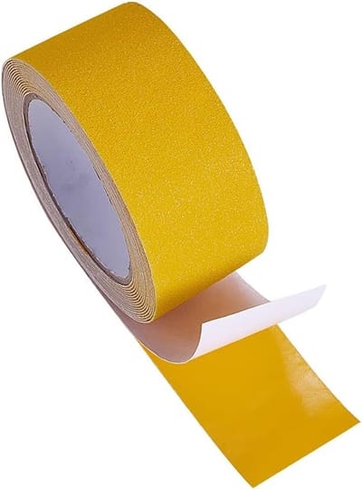 Anti-slip veiligheidsband 50mm x 5m voor binnen en buiten, sterke grip, ideaal voor trappen en looproutes, geel