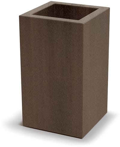 Bloempot Buiten Vierkant Hoog Geneca Square Midl 35x35x60cm CORTEN Ethick