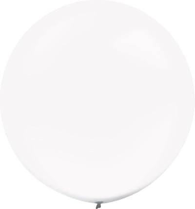 Amscan Ballonnen Kristalhelder 60 Cm Latex Wit 4 Stuks