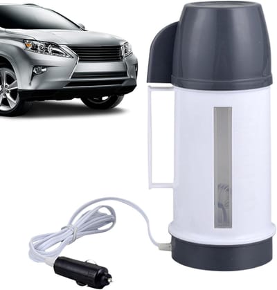 Elektrische Waterkoker - Auto Theepot - Onderweg Koken - Dubbel Voltage - 31cm Lengte - Zwart