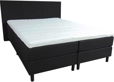 Slaaploods.nl Anda - Boxspring inclusief matras - 140x200 cm - stof - Zwart