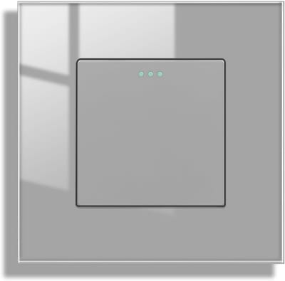 Lichtschakelaar met Stopcontact en USB-poorten - Snel Opladen 20W, Inbouw, Glazen Design