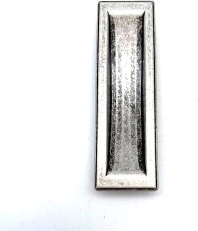 Schuifdeurgreep in kleur antiek zilver 84x26mm