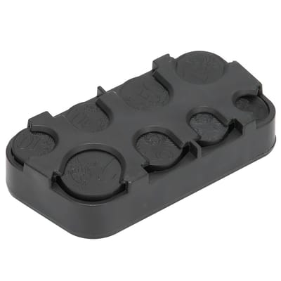 Dailygoods- Muntdispenser Zelfklevend - Munthouder Auto - Organizer Box - Kunststof - Zwart - Compact 5,2x10x2,3cm