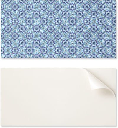 Bedrukt zelfklevend vinylpaneel 100x50 cm met patroon en decoratieve motieven