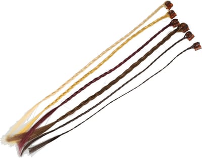 Haarsoires Haarspeld Haarklemmen 1cm – Imitatiehaar Vlechtjes – Blond Bruin – Set van 6 - Haarclip Klem - Hair Claw - voor Opsteken Haar - Hair Clip - Decoratieve Haaraccessoire