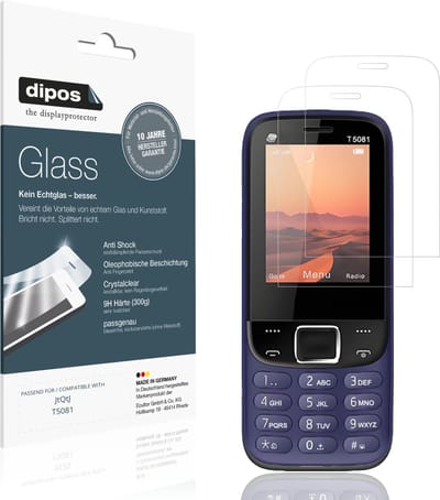dipos – 2x Pantserfolie geschikt voor JtQtJ T5081 | 9H Screenprotector