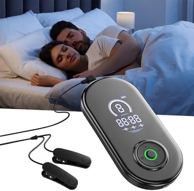 SnelShoppen - Geavanceerd Slaaphulpapparaat Vaguszenuwstimulatie met Oorclips, Vermindert Angst en Vermoeidheid, Microstroom, USB-oplaadbaar voor een