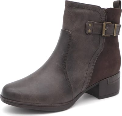 Jana Dames Enkellaars - 25374-304 Bruin - Wijdte H - Maat 37
