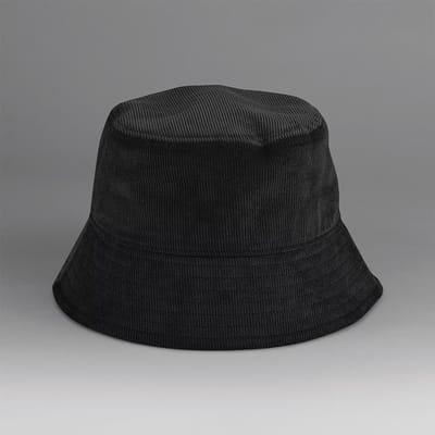 EarthAware® Organic Cord Bucket Hat - Black - S/M