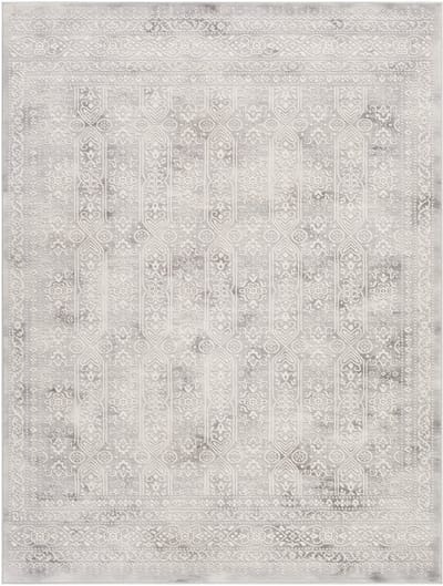 SURYA Vicky vloerkleed vintage oosters middengrijs