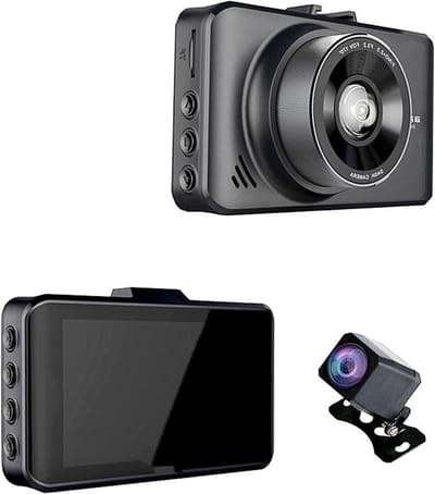 Dashcam 4K - Autocamera DVR - Veilig Rijden - Super Nachtzicht WDR - 3 Inch Scherm - Zwart
