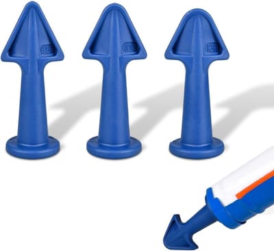 Kitpunt gereedschap set met adapter en herbruikbare sproeiers, kitapplicator voor voeg- en afdichtingsmiddelen, accessoires voor kitpistool, maten 6.5R 10R 13R