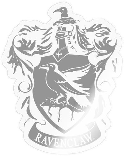 Harry Potter Ravenklauw Afdelingswapen Sticker maat S (10 x 10 cm)