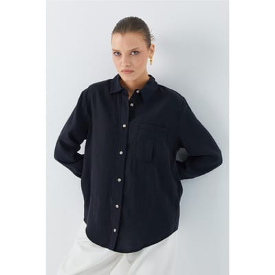 Ontspannen Pasvorm Blouse met Pocket