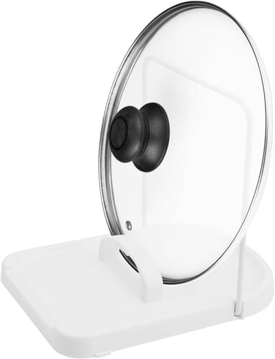 Panlidhouder en organiser voor pannen, kooklepels en deksels - Vouwbare houder voor deksels met een diameter van 16-34 cm, ideaal voor een opgeruimde keuken