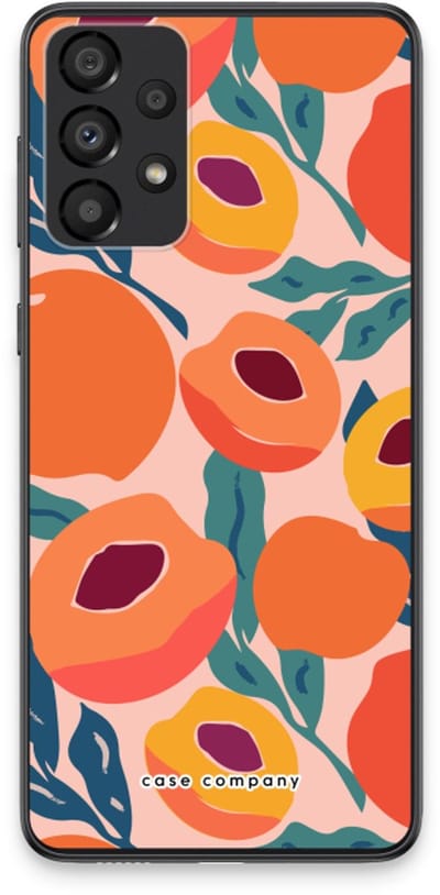 Case Company® - Hoesje geschikt voor Samsung Galaxy A33 5G hoesje - Perzik - Soft Cover Telefoonhoesje - Bescherming aan alle Kanten en Schermrand