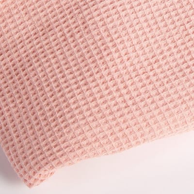 Oogappel Wafelstof Zomer Wiegdeken 75x100 cm-Roze