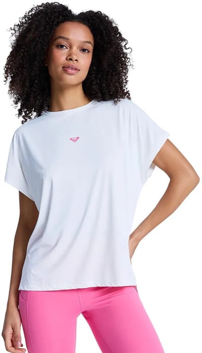 Roxy Move Free 2 Korte Mouw Top Wit L Vrouw