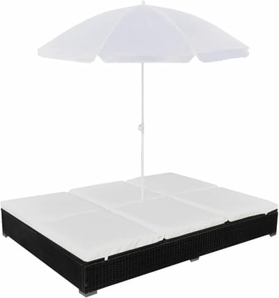 Luxe Ligbed – Zwart – 200x140x140 cm – Industrohome