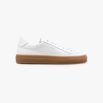 Omnio sorren sneakers wit leer