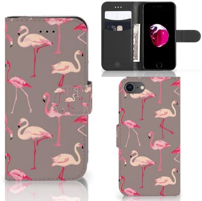 iPhone 7 | 8 | SE (2020) | SE (2022) Telefoonhoesje met Pasjes Flamingo