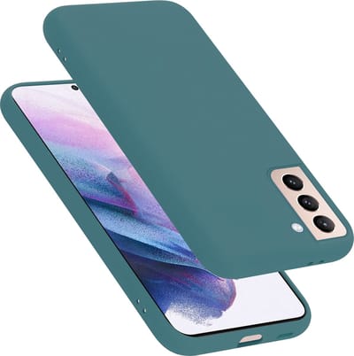 Cadorabo Hoesje geschikt voor Samsung Galaxy S21 PLUS in LIQUID GROEN - Beschermhoes gemaakt van flexibel TPU silicone Case Cover