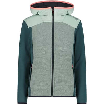 Dames fleece met capuchon CMP Wooltech
