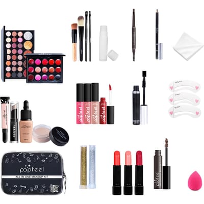 30 stks / set make-upkit professionele universele volledige set 30PCS/Set black