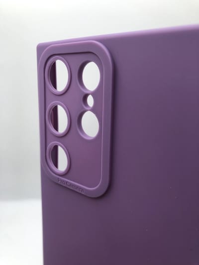 CatEye TPU/Siliconen Hoesje met Camera Bescherming – Geschikt voor Samsung Galaxy S23 Ultra - Paars