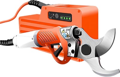 Happyment Elektrische snoeischaar PRO - Accu Snoeischaar - Accu Takkenschaar - 45 mm - Rugzak Ontwerp - Oranje