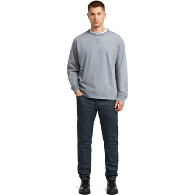 G-Star Washed Sweater India Ink Snow Bleach Taglia: S | Maglioni a maglia Outlet | Uomo | Bianco