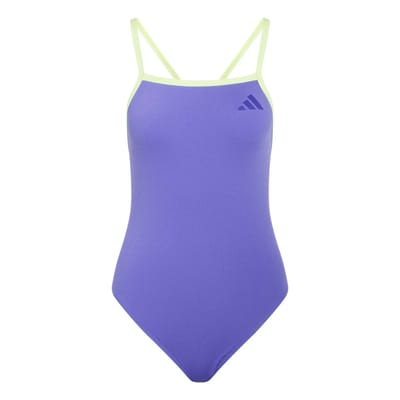Adidas Performance Zwempak Met V-Rug En Dunne Bandjes - Dames - Paars