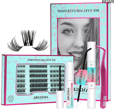RFWR® Set van 144 Wimperextensions met Mix van 8-16 mm, C-krul en Pincet, Perfect voor Doe-Het-Zelf Wimpers