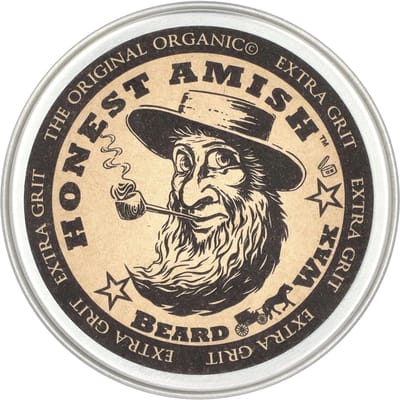 Honest Amish, extra grit! Beard Wax, 2 oz (60 ml) beige