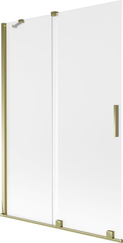 Mexen Velar badwand 2-delige schuifbare 120 x 150 cm, mat, goudkleurig - 896-120-000-31-50