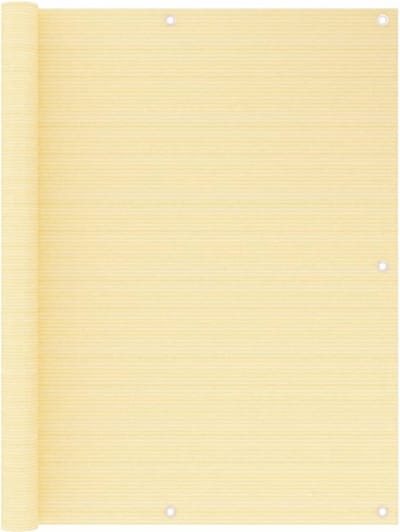 vidaXL - Balkonscherm - 120x300 - cm - HDPE - beige