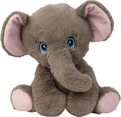 Olifant knuffel van zachte pluche - speelgoed dieren - 31 cm - Knuffeldieren