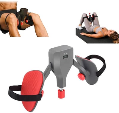 KZQ Inner Thigh Trainer - Bekkenbodem- en Kegel-oefenapparaat met slimme teller, 35 kg weerstand - Unisex, voor het vormen van billen en heupen - Kan thuis of onderweg worden gebruikt, inclusief weerstandsband