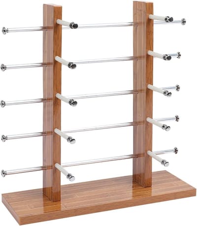 Houten Brillenhouder - Opberger Display - Collectie Tonen - Multifunctioneel Ontwerp - 36.5 cm Hoog - Multikleurig