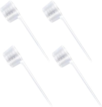 Set van 4 Transparante Maatlepels voor Precies Afmeten van Poeders, Eten en Ingrediënten, Inclusief 2G, 3G, 4G en 5G Maatvoering voor Koken en Bakken