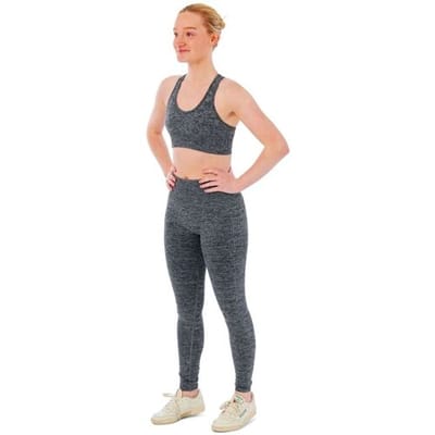 Xtreme Sportswear Dames Sportset - Sportlegging + Sporttop - Antraciet Melange-S