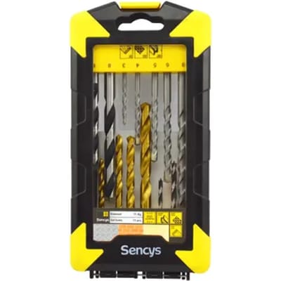 Sencys boren set 15 stuks - Deze Sencys bits en borenset 15-delig is de ideale partner als het gaat om boren.
