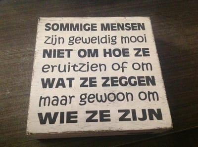 Tekstblok - "Sommige mensen zijn geweldig" - Grijs/Wit