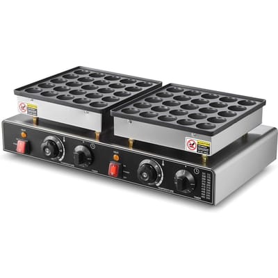 50PCS Mini Machine à Pancakes Hollandais Commerciale Dorayaki Baker Anti-adhésif 1800W