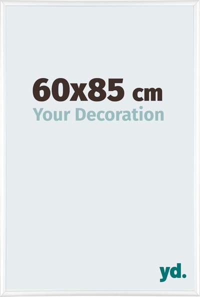 Your Decoration - Fotolijst 60x85 cm - Aluminium - Wit Hoogglans - Kent
