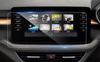 Navigatiebeschermfolie voor Skoda Fabia MK4 (2022-2025) en Skoda Kamiq/Scala (2020-2025) - 9H Krasbestendige, Geharde Glazen Screen Protector voor Navigatiesystemen