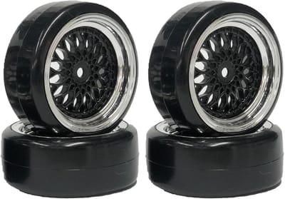 4 Stuks RC Drift Wielen en Banden 63mm voor 1/10 On Road Raceauto