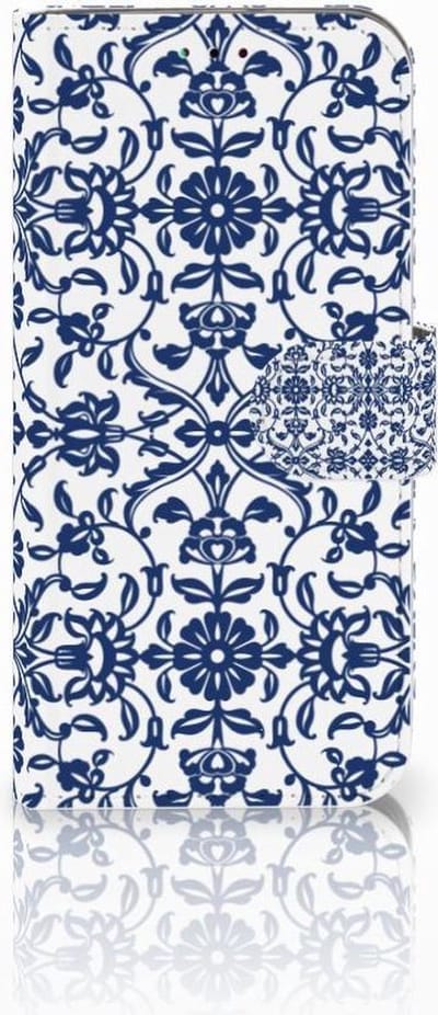 Samsung Galaxy A40 Hoesje Flower Blue
