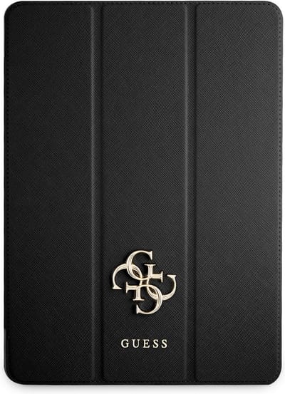 Zwart hoesje van Guess - Book Case Tablethoes - iPad Pro 12.9 inch (2021) - Saffiano Leather